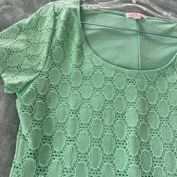 Mint Green Lace Dress - Picture 2 of 4